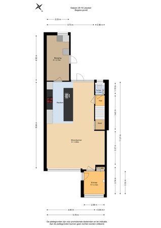 Floorplan - Galjoen 29 19, 8243 LA Lelystad